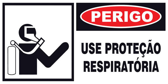 Perigo - Use Proteção Respiratória