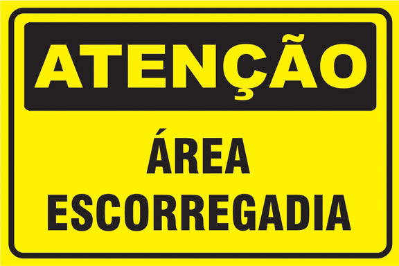 Atenção - Área Escorregadia