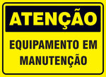 Atenção - Equipamento em Manutenção