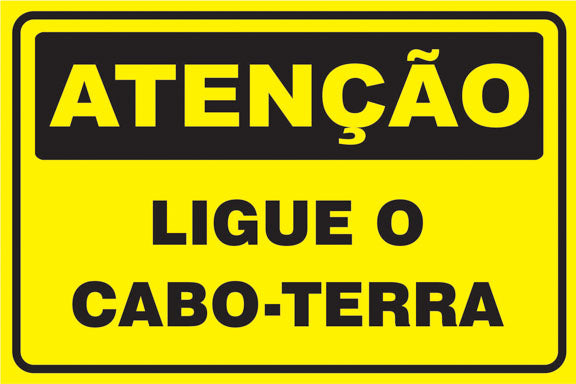 Atenção - Ligue o Cabo-Terra