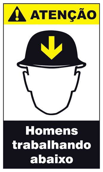 Atenção - Homens Trabalhando Abaixo