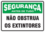 Segurança - Não Obstrua os Extintores