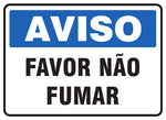 Aviso - Favor Não Fumar