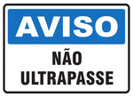 Aviso - Não Ultrapasse