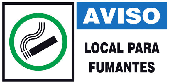 Aviso - Local Para Fumantes