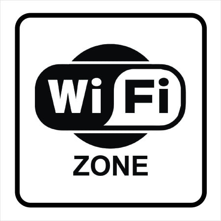 Sinalização Wi-Fi Zone