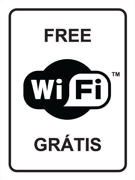 Sinalização Wi-fi Grátis