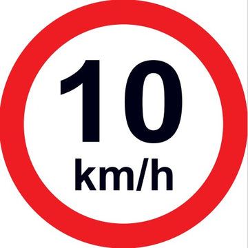 Sinalização de Trânsito - Velocidade Máxima 10 km/h