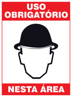 Uso Obrigatório Nesta Área - Capacete