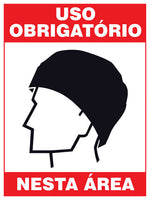 Uso Obrigatório Nesta Área - Touca