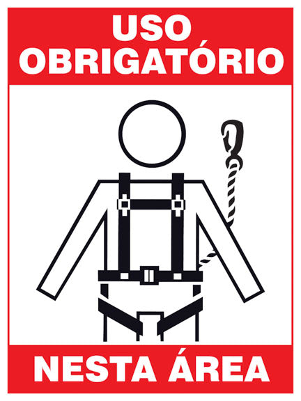 Uso Obrigatório Nesta Área - Cadeirinha
