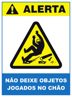 Alerta - Não Deixe Objetos Jogados no Chão