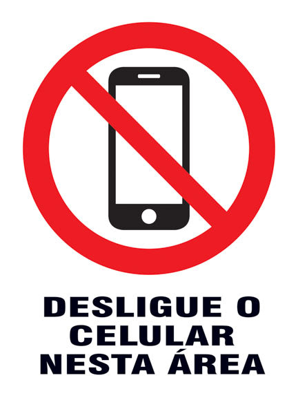 Proibido - Desligue o Celular Nesta Área