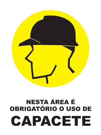 Nesta Área É Obrigatório o Uso de Capacete
