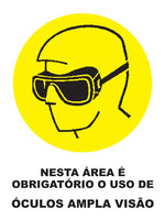 Nesta Área É Obrigatório o Uso de Óculos Ampla Visão