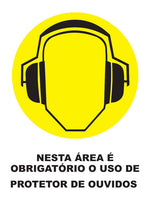 Nesta Área É Obrigatório o Uso de Protetor de Ouvidos