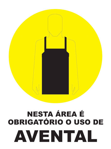 Nesta Área É Obrigatório o Uso de Avental