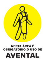 Nesta Área É Obrigatório o Uso de Avental