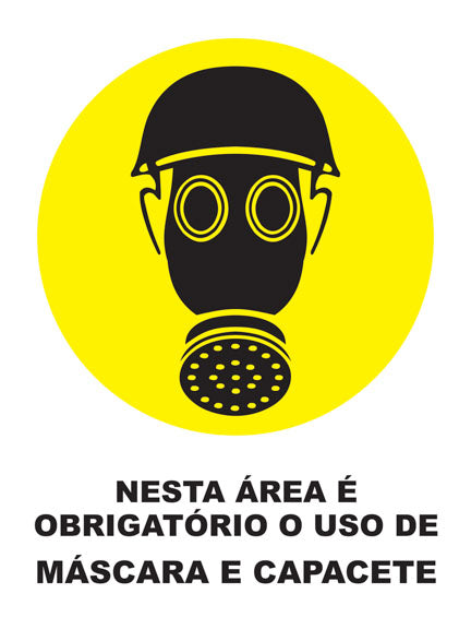 Nesta Área É Obrigatório o Uso de Máscara e Capacete
