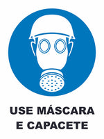 Use Máscara e Capacete