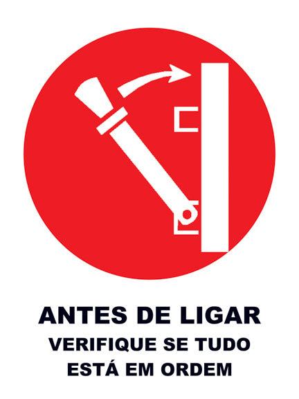 Antes de Ligar Verifique se Está Tudo em Ordem