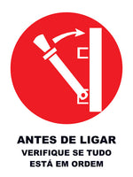 Antes de Ligar Verifique se Está Tudo em Ordem