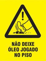 Não Deixe Óleo Jogado no Piso
