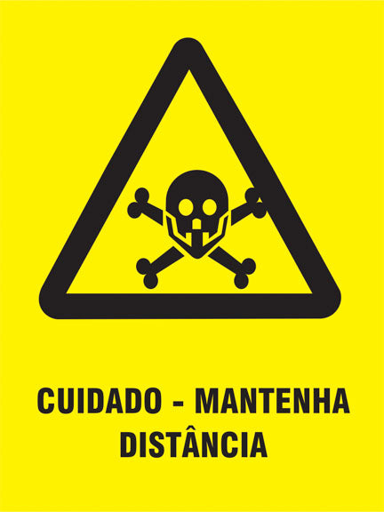 Cuidado Mantenha Distância