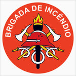 Adesivos para Capacete - Brigada de Incêndio (embalagem com 20)