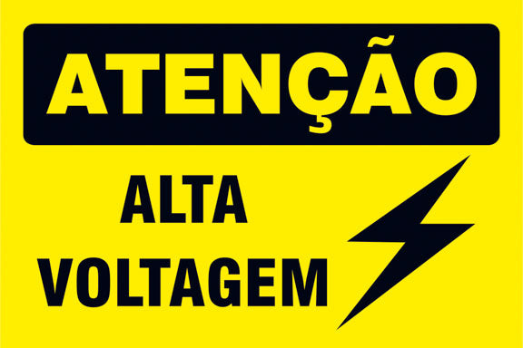 Atenção - Alta Voltagem