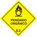 Transporte de Produtos Perigosos - Rótulo de Risco - Peróxido Orgânico 5.2