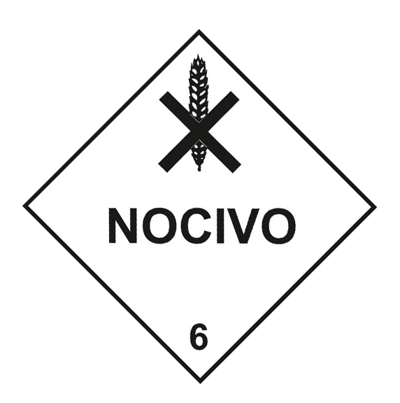 Transporte de Produtos Perigosos - Rótulo de Risco - Nocivo 6