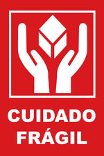 Etiqueta para Embalagem / Transporte - Cuidado Frágil