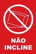 Etiqueta para Embalagem / Transporte - Não Incline