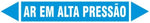 Etiqueta de Tubulação - Ar em Alta Pressão