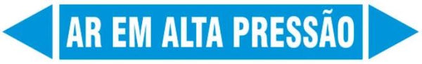 Etiqueta de Tubulação - Ar em Alta Pressão