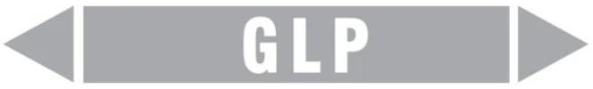 Etiqueta de Tubulação - GLP