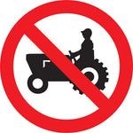 Sinalização de Trânsito - Proibido Trânsito de Máquinas Agrícolas