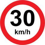Sinalização de Trânsito - Velocidade Máxima 30 km/h