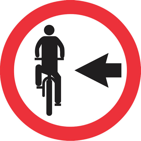 Sinalização de Trânsito - Ciclista Transite à Esquerda