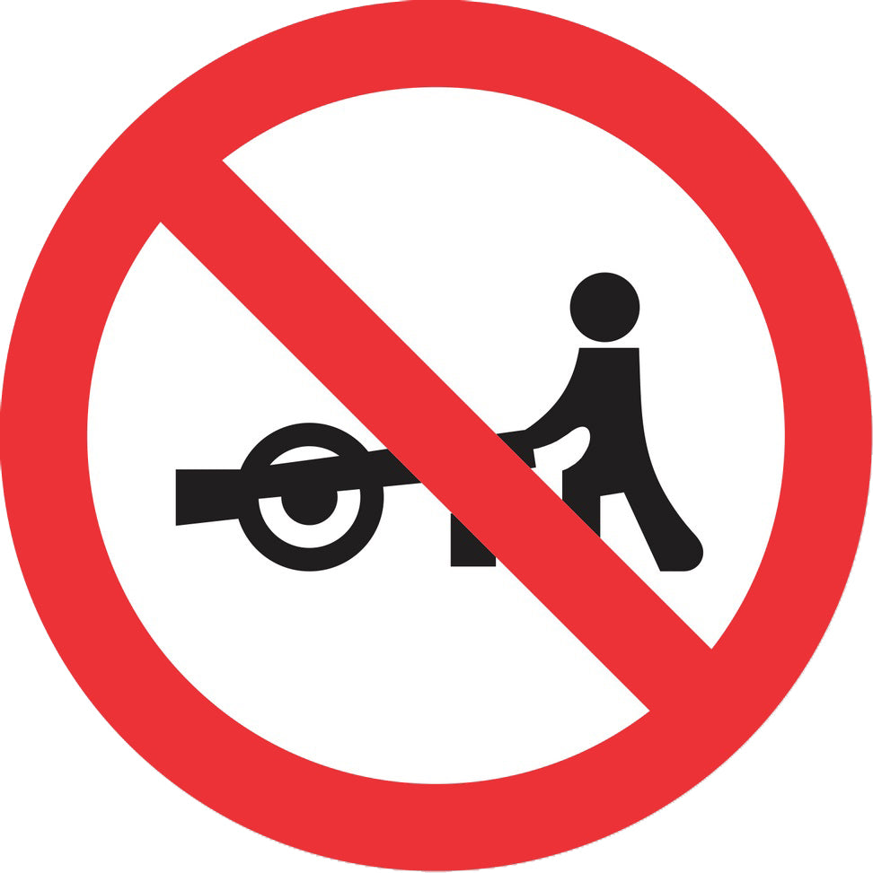 C3j – Trânsito proibido a carrinhos de mão