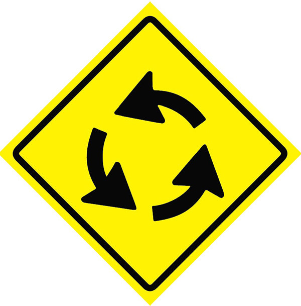 Sinalização de Trânsito - Intersecção em Círculo