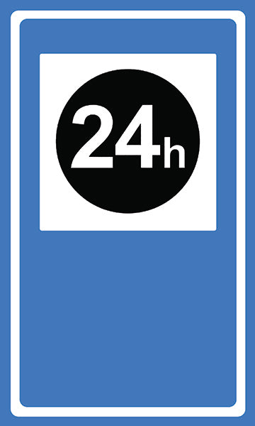 Sinalização de Serviço Auxiliar - Rua 24 Horas SAU-05