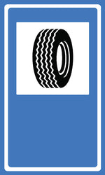 Sinalização de Serviço Auxiliar - Borracharia SAU-08