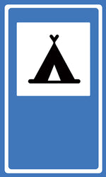Sinalização de Serviço Auxiliar - Área de Campismo SAU-14