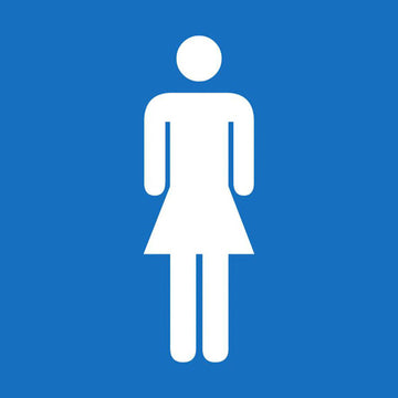 Placa / Etiqueta - Banheiro ou Sanitário Feminino