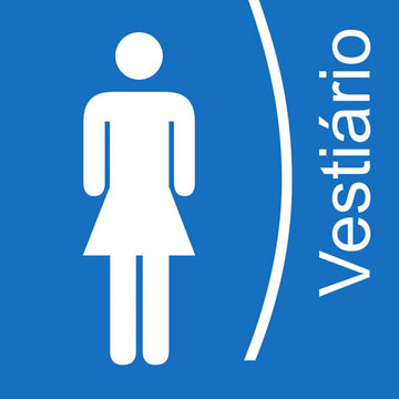 Placa / Etiqueta - Vestiário Feminino