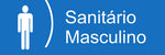 Placa / Etiqueta - Banheiro ou Sanitário Masculino