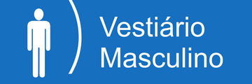 Placa / Etiqueta - Vestiário Masculino