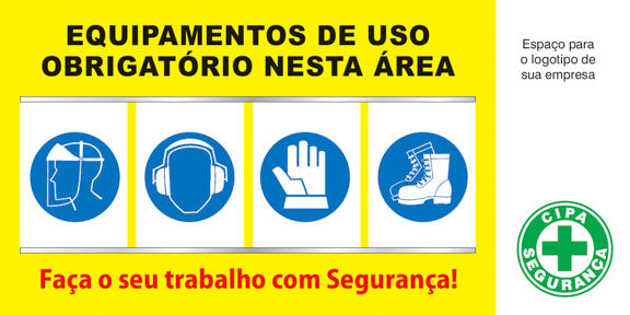 Quadro / Painel EPI - Uso Obrigatório de EPI